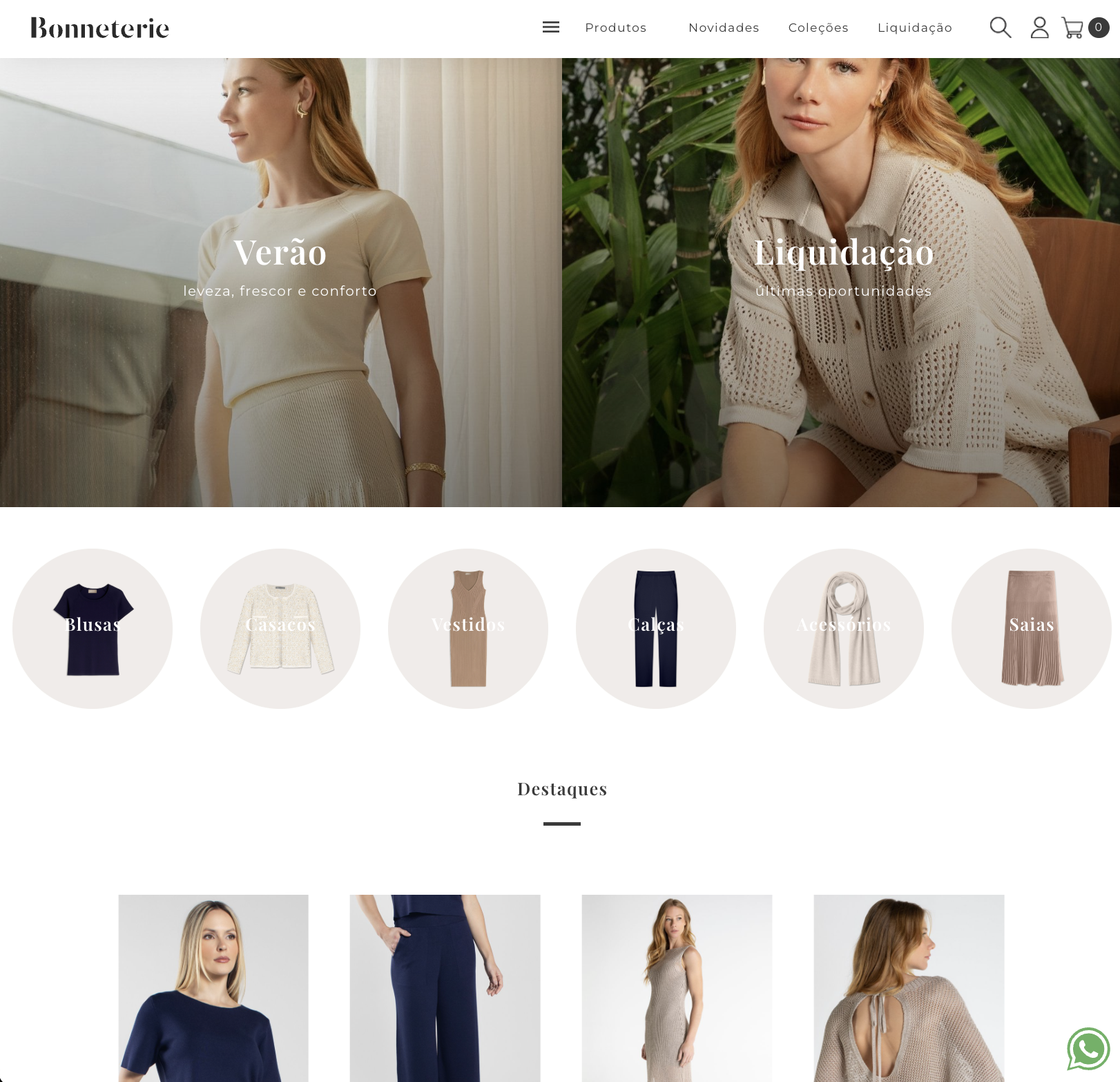 Bonneterie — loja virtual de moda feminina
