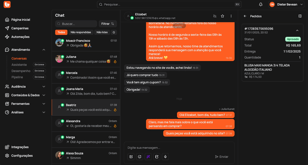 Inteligência artificial que entende e atua em tempo real