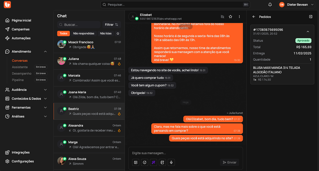 Inteligência artificial que entende e atua em tempo real