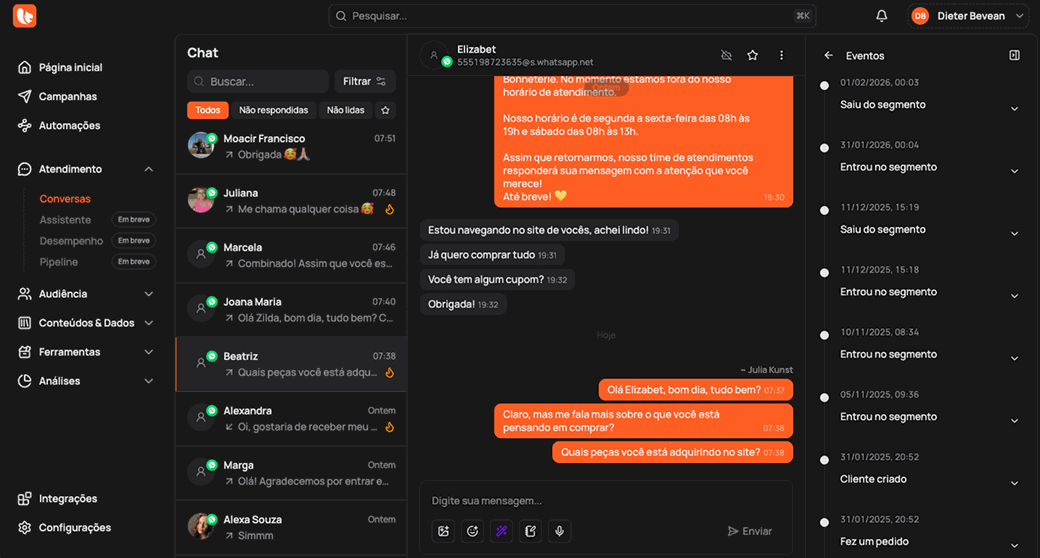 Gestão de Contatos